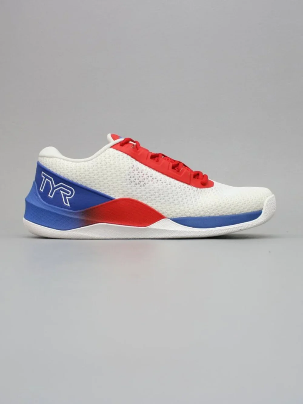 TYR Ladies 8 (men's 6.5) CXT-2 Trainer Red White Blue Mesh Gym Training Sneakers